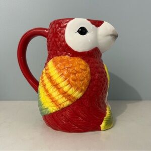 Macaw Parrot Ceramic Pitcher
